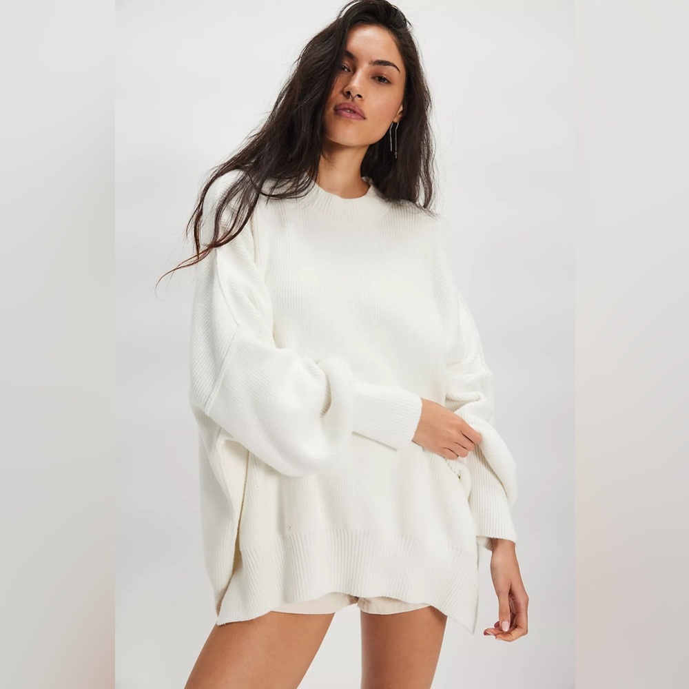 Free‎ People Easy Street Tunic Ivory NWT Size M